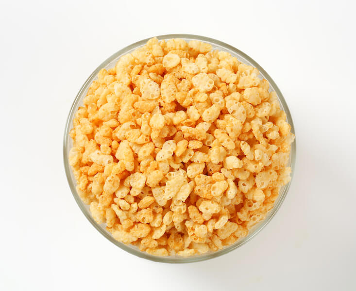 Bowl of Rice Krispies making noise in your ear.